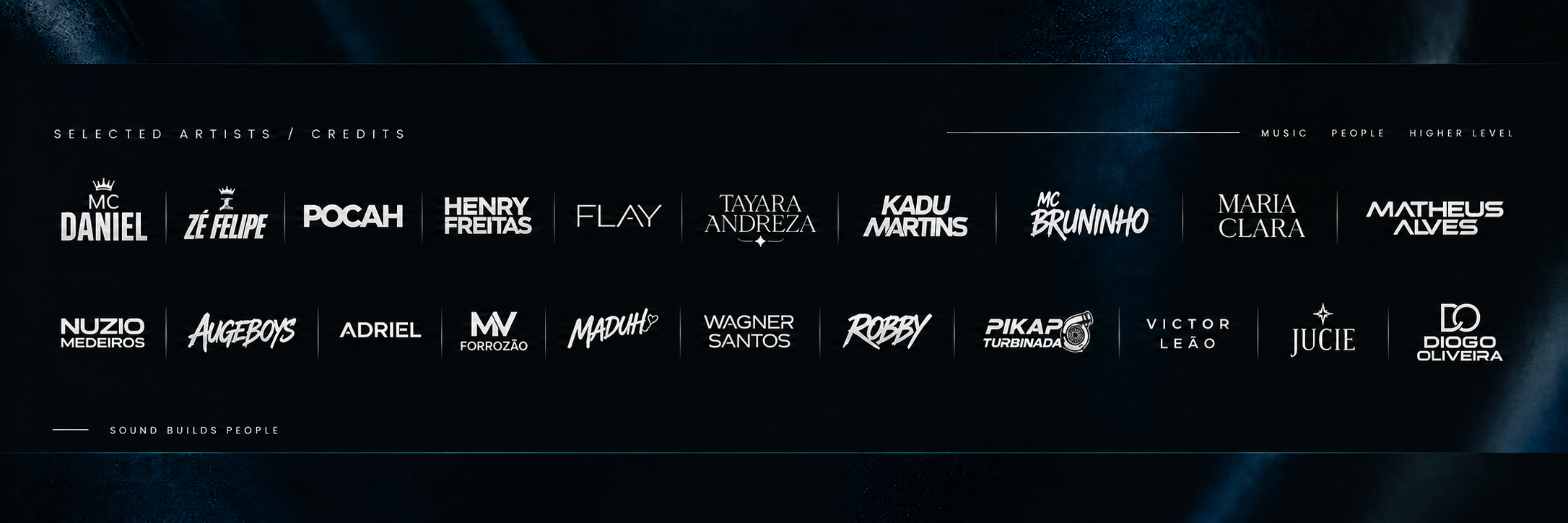 Artistas e projetos: MC Daniel, Zé Felipe, Pocah, Henry Freitas, Flay, Tayara Andreza, Kadu Martins, MC Bruninho, Maria Clara, Matheus Alves, Nuzio Medeiros, AugeBoys, Adriel, MV Forrozão, Maduh, Wagner Santos, Robby, Pikap Turbinada, Victor Leão, Jucie e Diogo Oliveira.